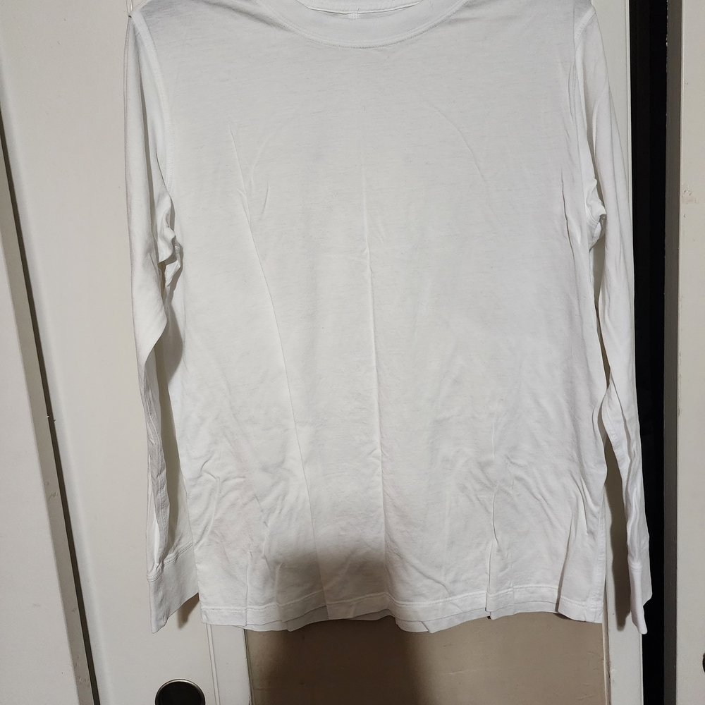Lululemon Athletica White Long Sleeve Tee